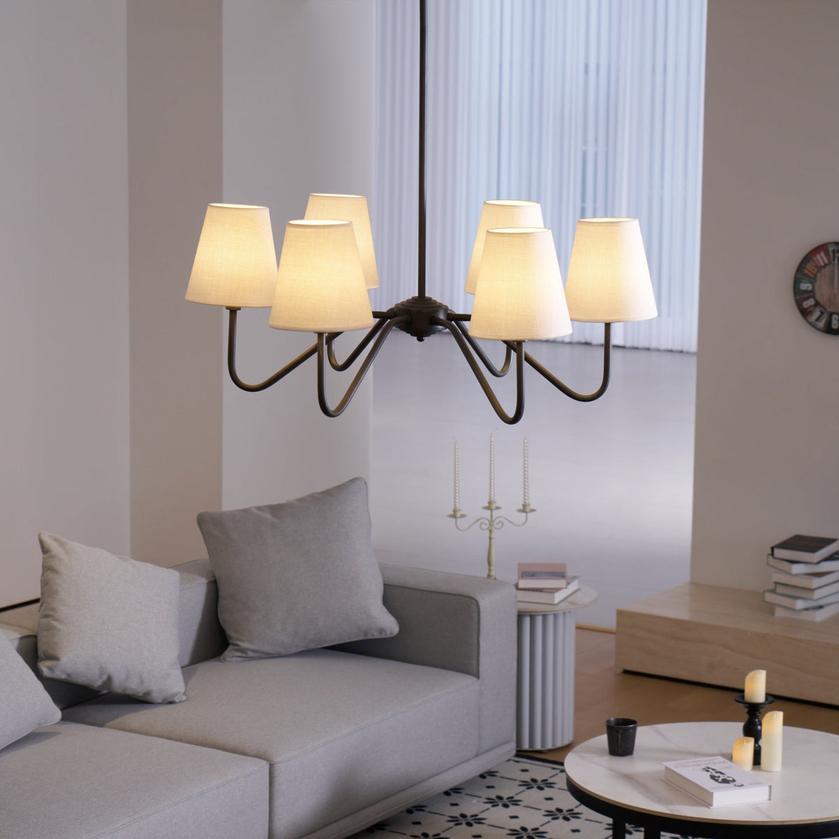 Lumos Black Chandelier