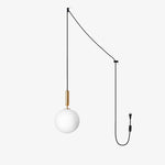 Luna Orb Pendant Swag Light 5.9"