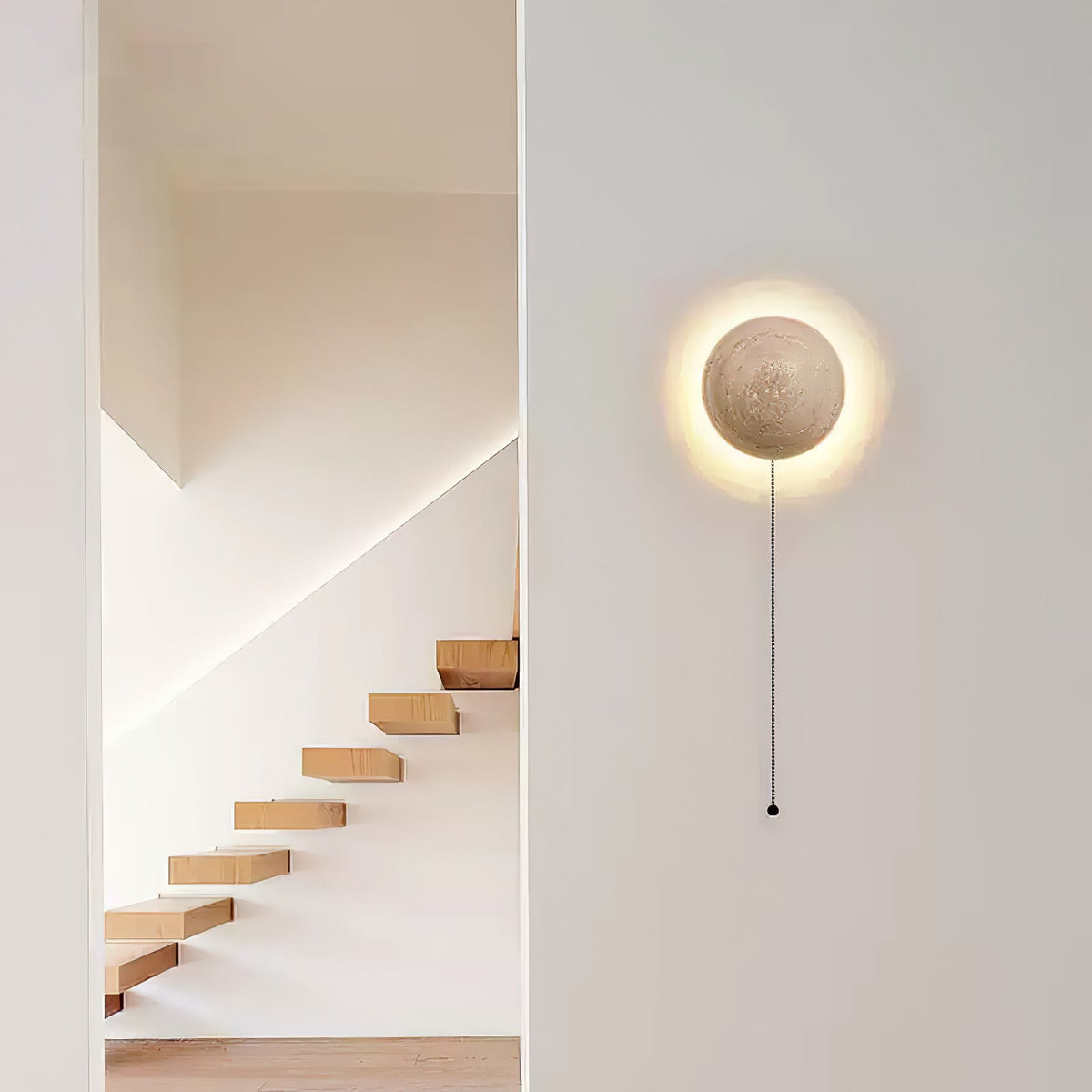Luna Travertine Wall Light