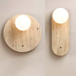 Luna Travertine Wall Sconce