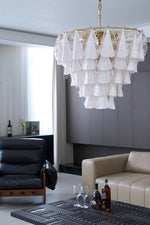 Lunara White Murano Chandelier