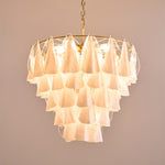 Lunara White Murano Chandelier