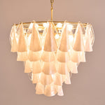 Lunara White Murano Chandelier