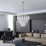 Lunara White Murano Chandelier