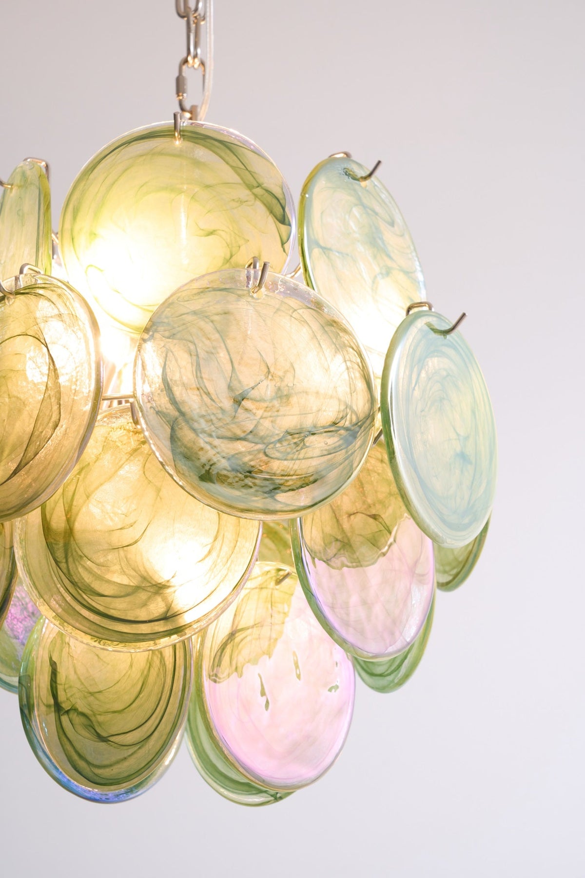 Lunaria Disc Murano Chandelier