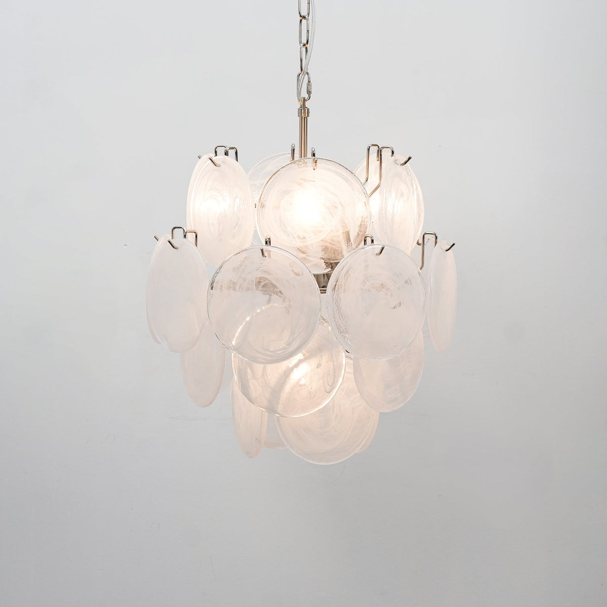 Lunaria Disc Murano Chandelier