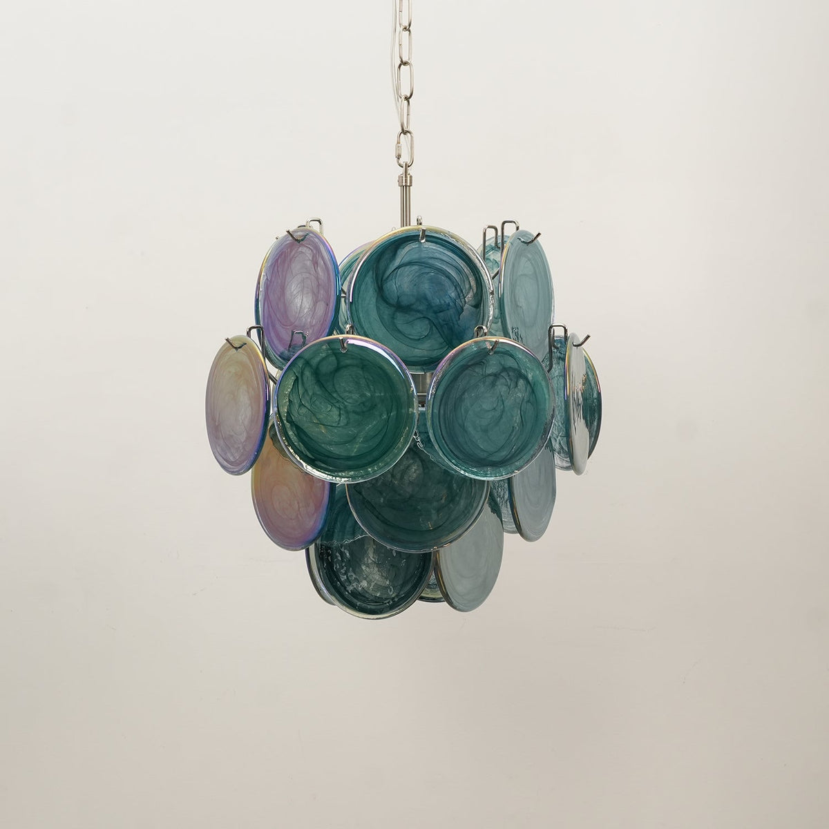 Lunaria Disc Murano Chandelier