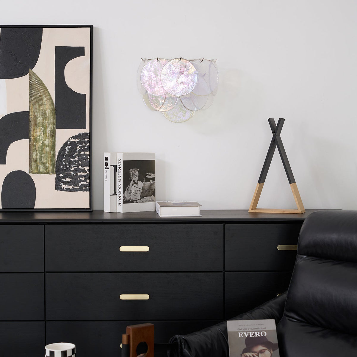 Lunaria Disc Murano Wall Lamp