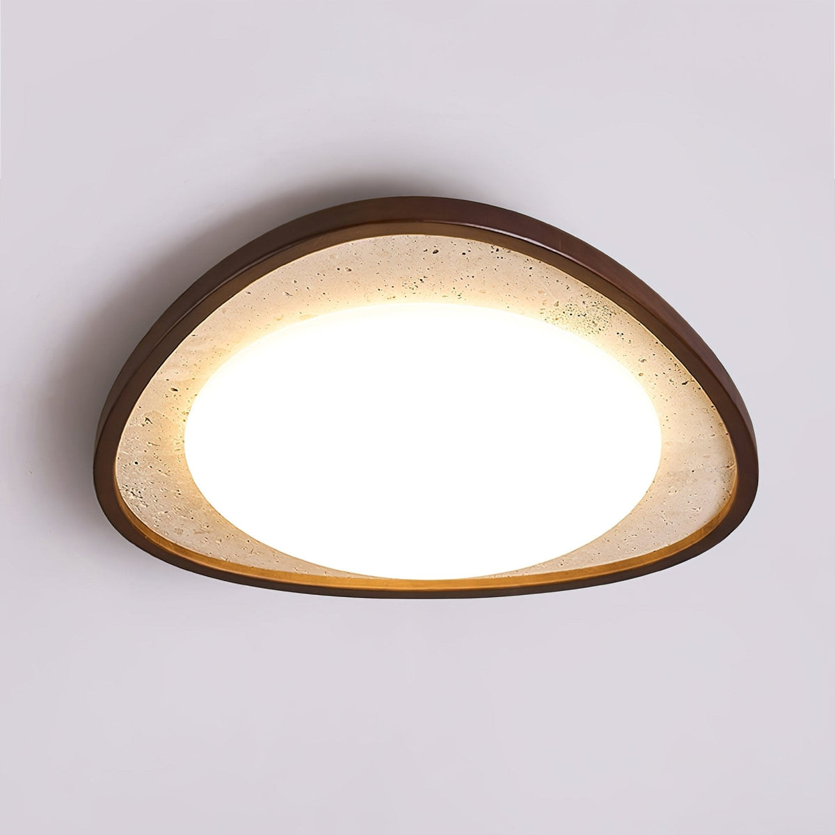 Lunaro Moonstone Travertine Ceiling Light