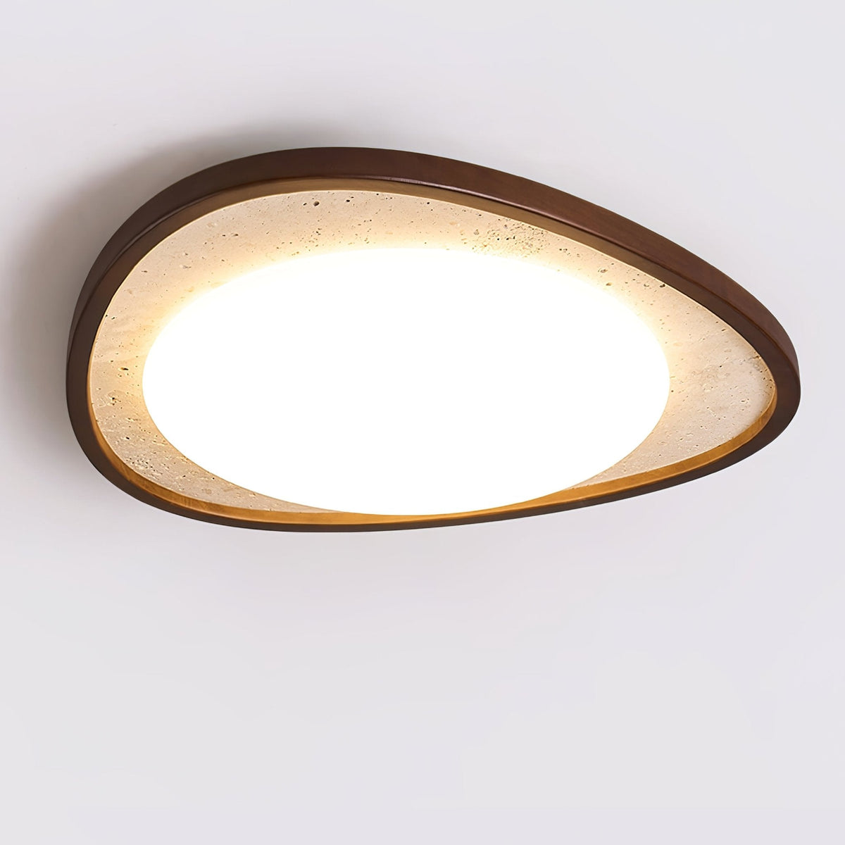 Lunaro Moonstone Travertine Ceiling Light