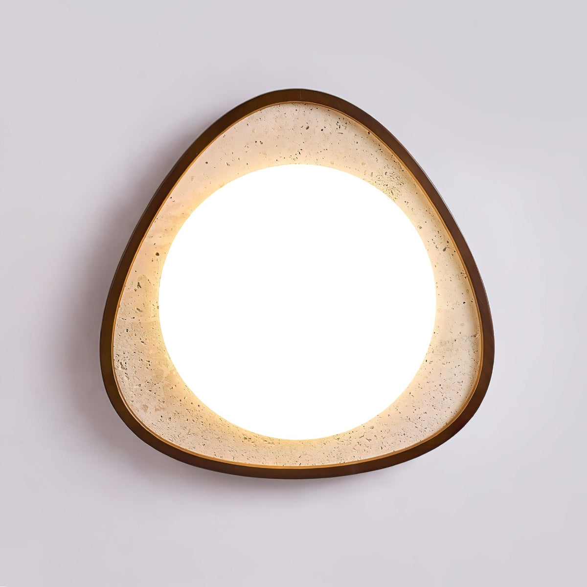 Lunaro Moonstone Travertine Ceiling Light