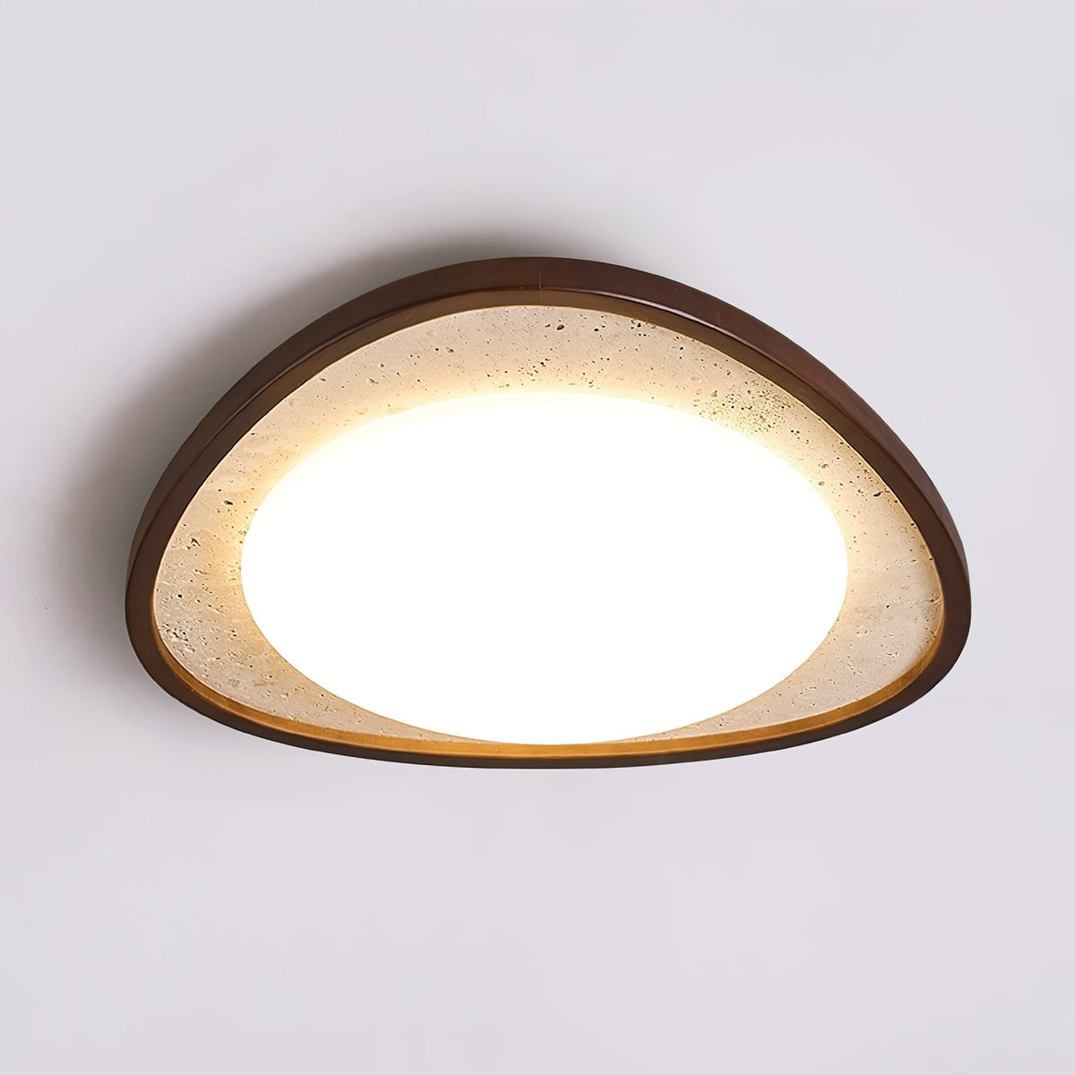 Lunaro Moonstone Travertine Ceiling Light