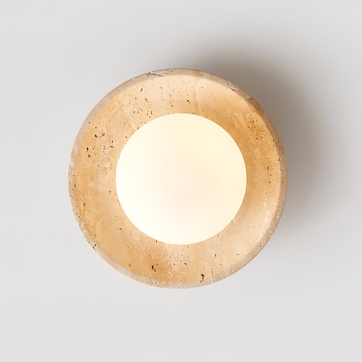 Lunaro Travertine Ceiling Lamp