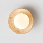 Lunaro Travertine Ceiling Lamp