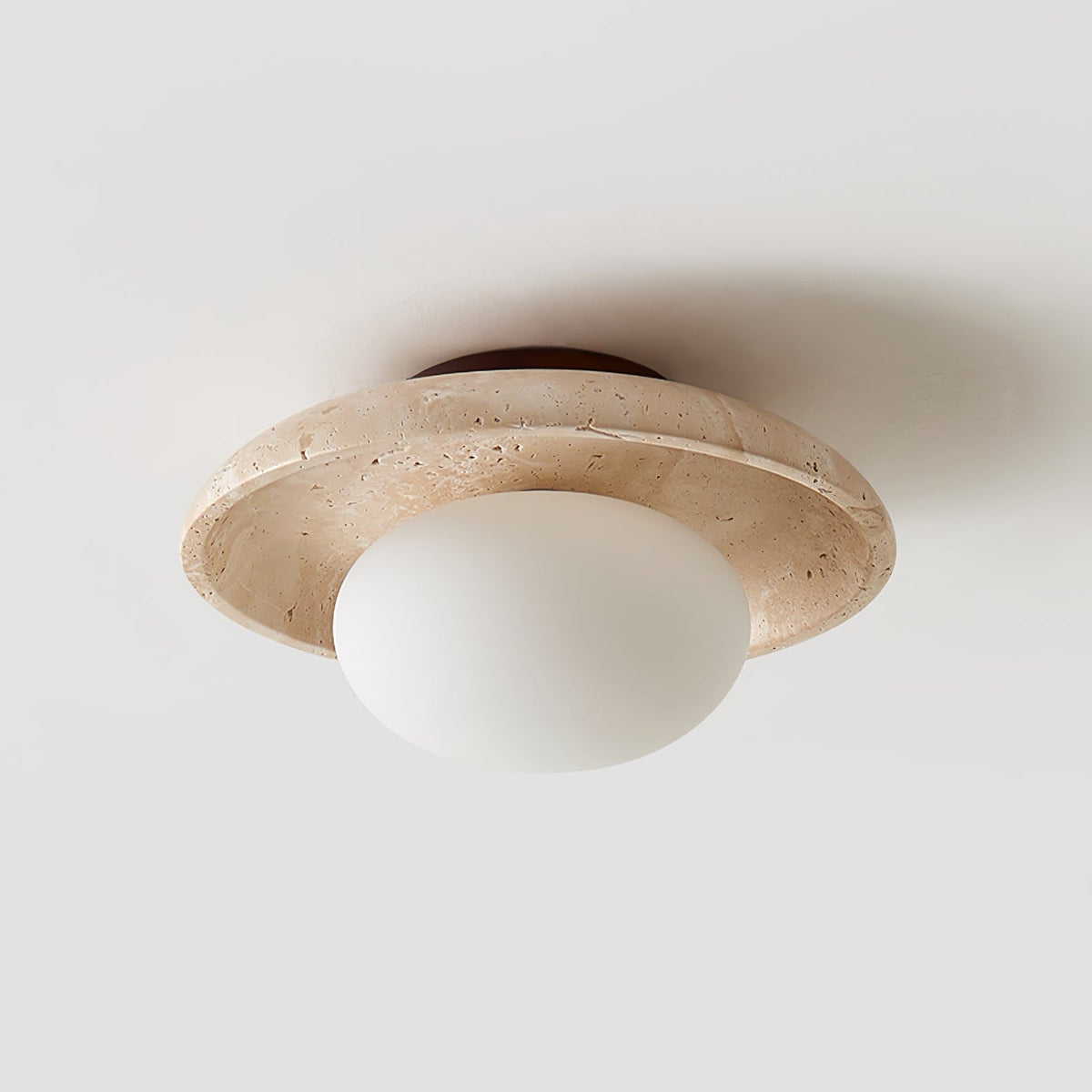 Lunaro Travertine Ceiling Lamp