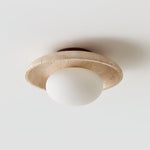 Lunaro Travertine Ceiling Lamp