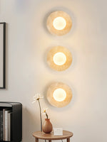 Lunaro Travertine Sconce