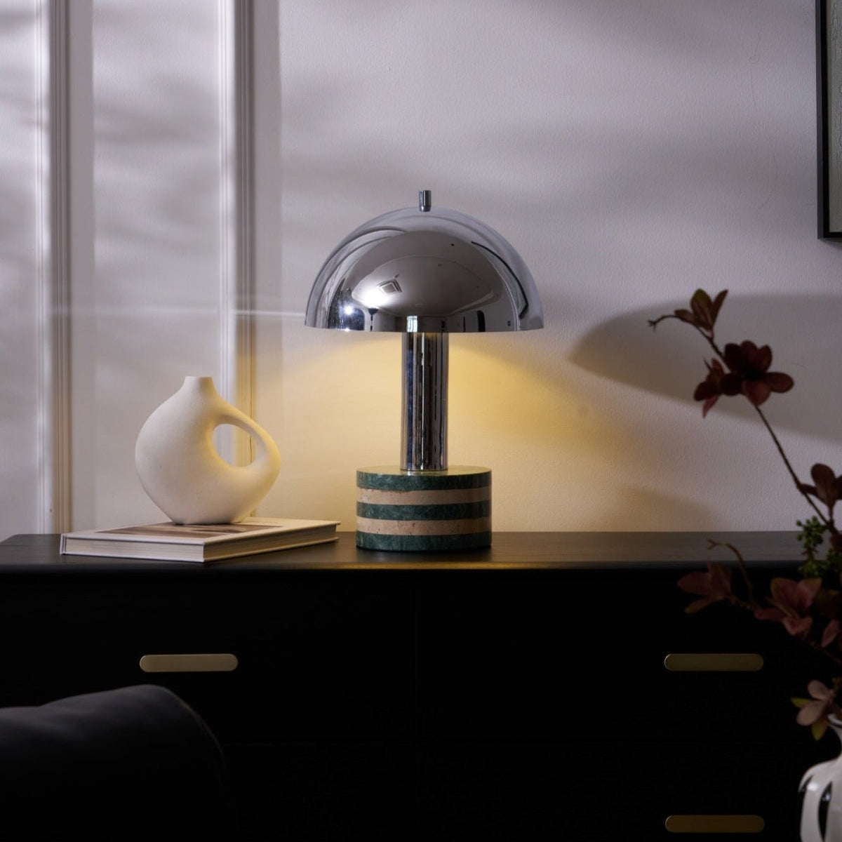 Luno Chrome Table Lamp