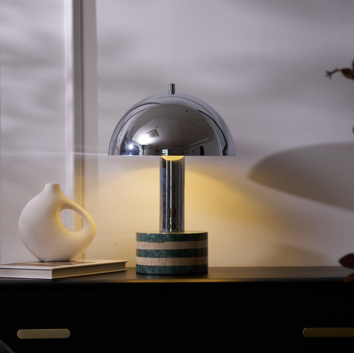 Luno Chrome Table Lamp