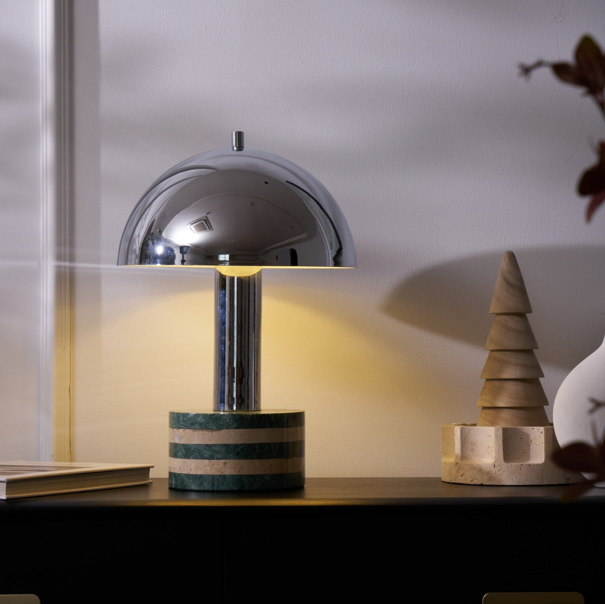 Luno Chrome Table Lamp