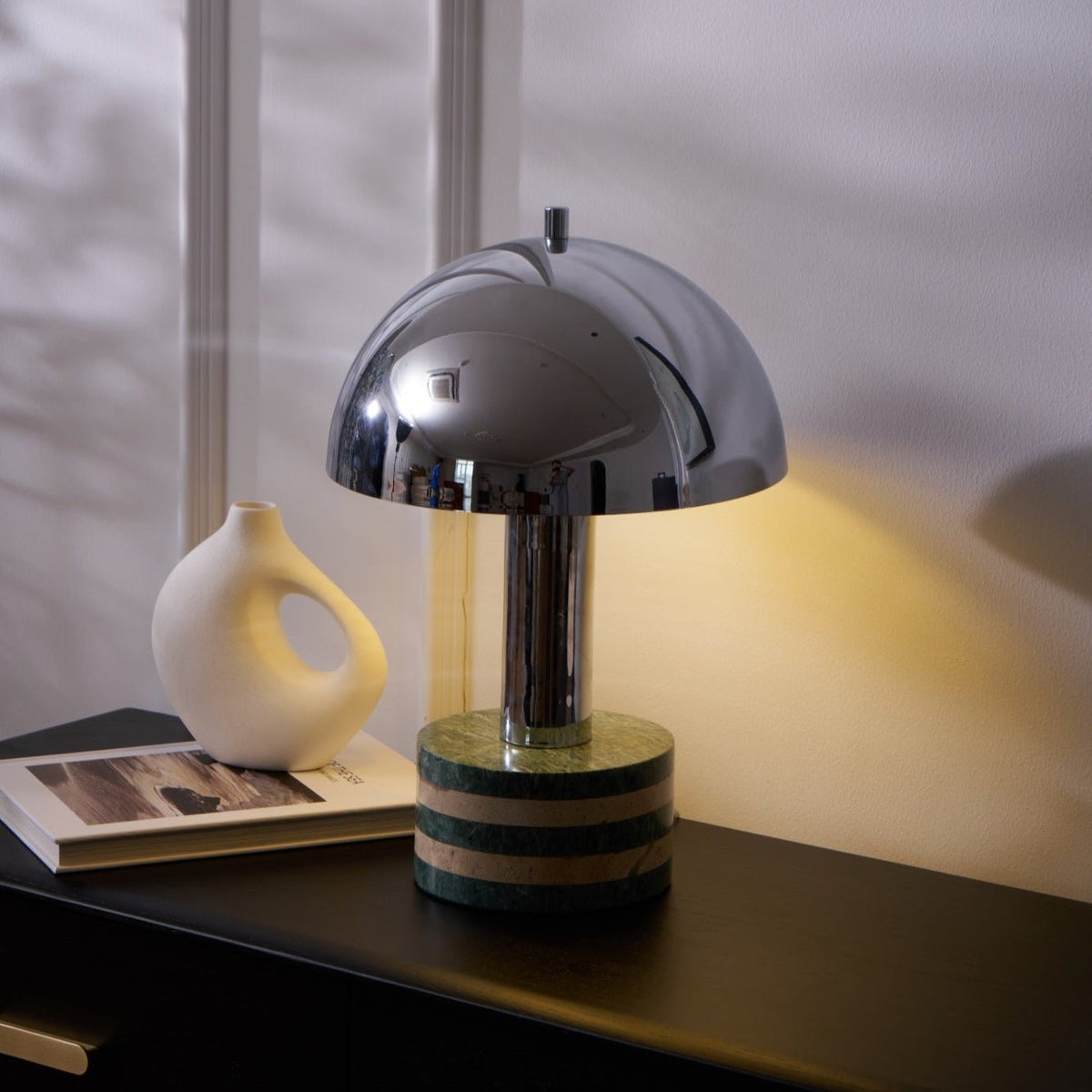 Luno Chrome Table Lamp