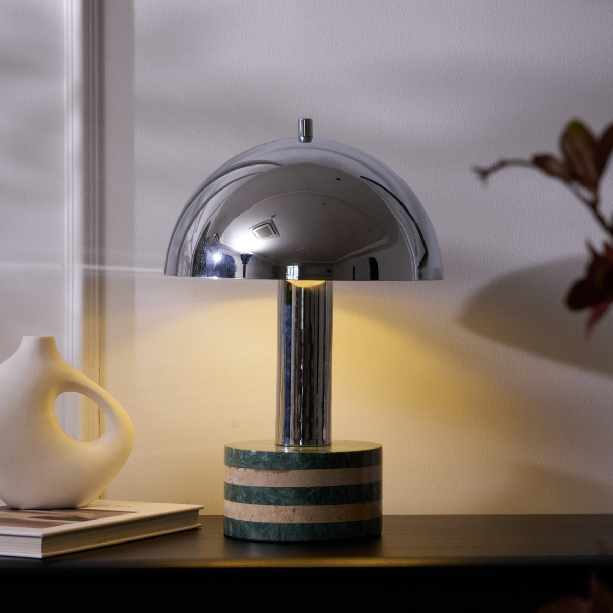 Luno Chrome Table Lamp