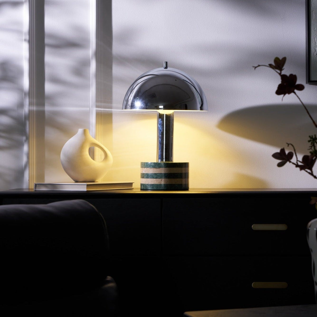 Luno Chrome Table Lamp
