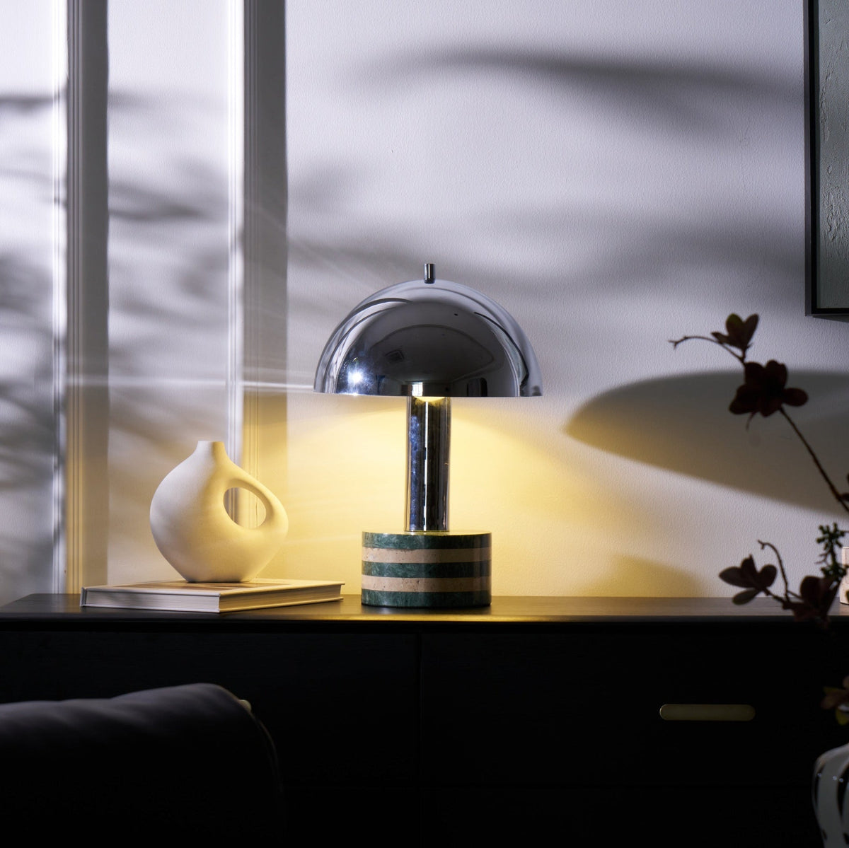 Luno Chrome Table Lamp