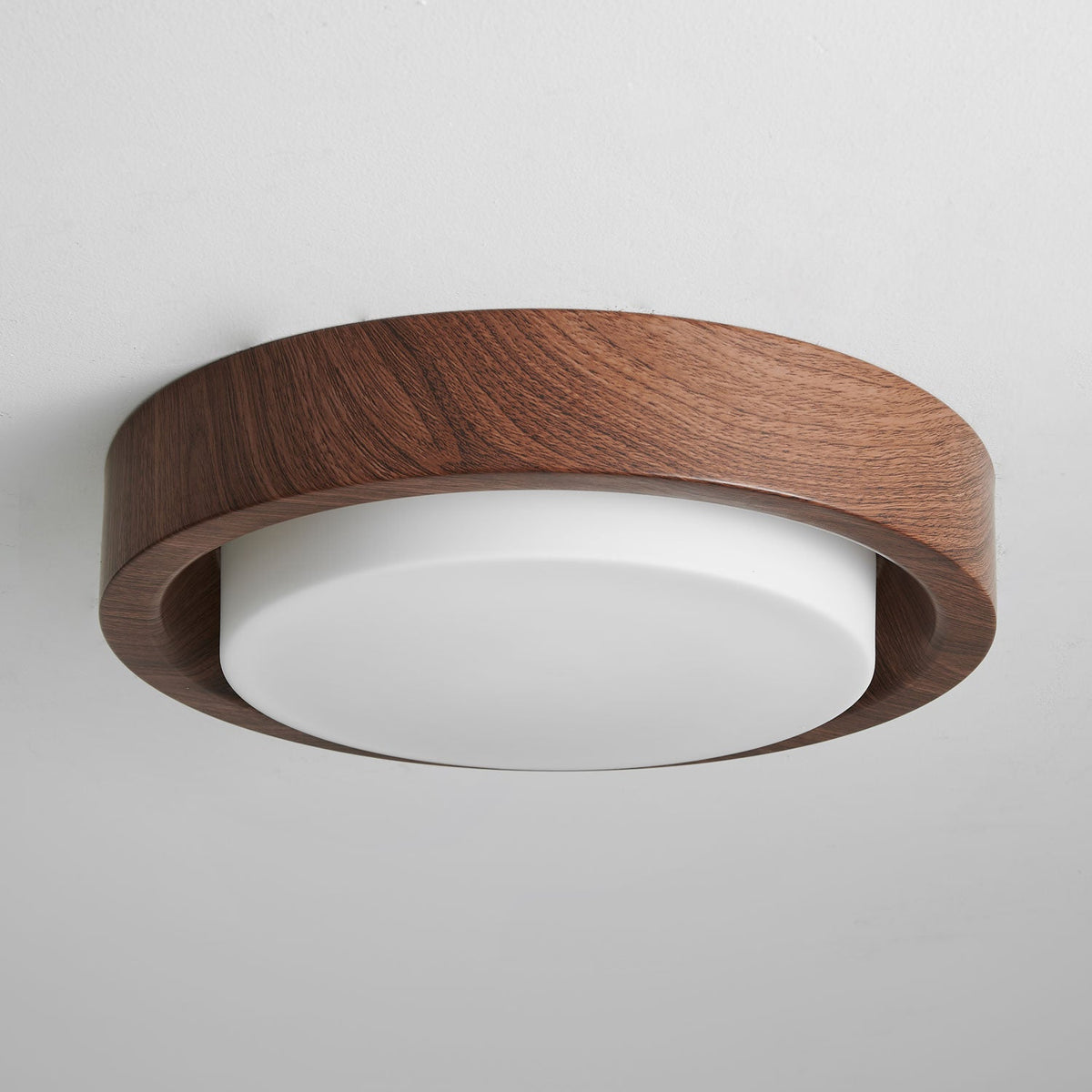 Lunor Wood Ring Ceiling Light