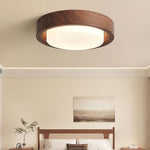 Lunor Wood Ring Ceiling Light