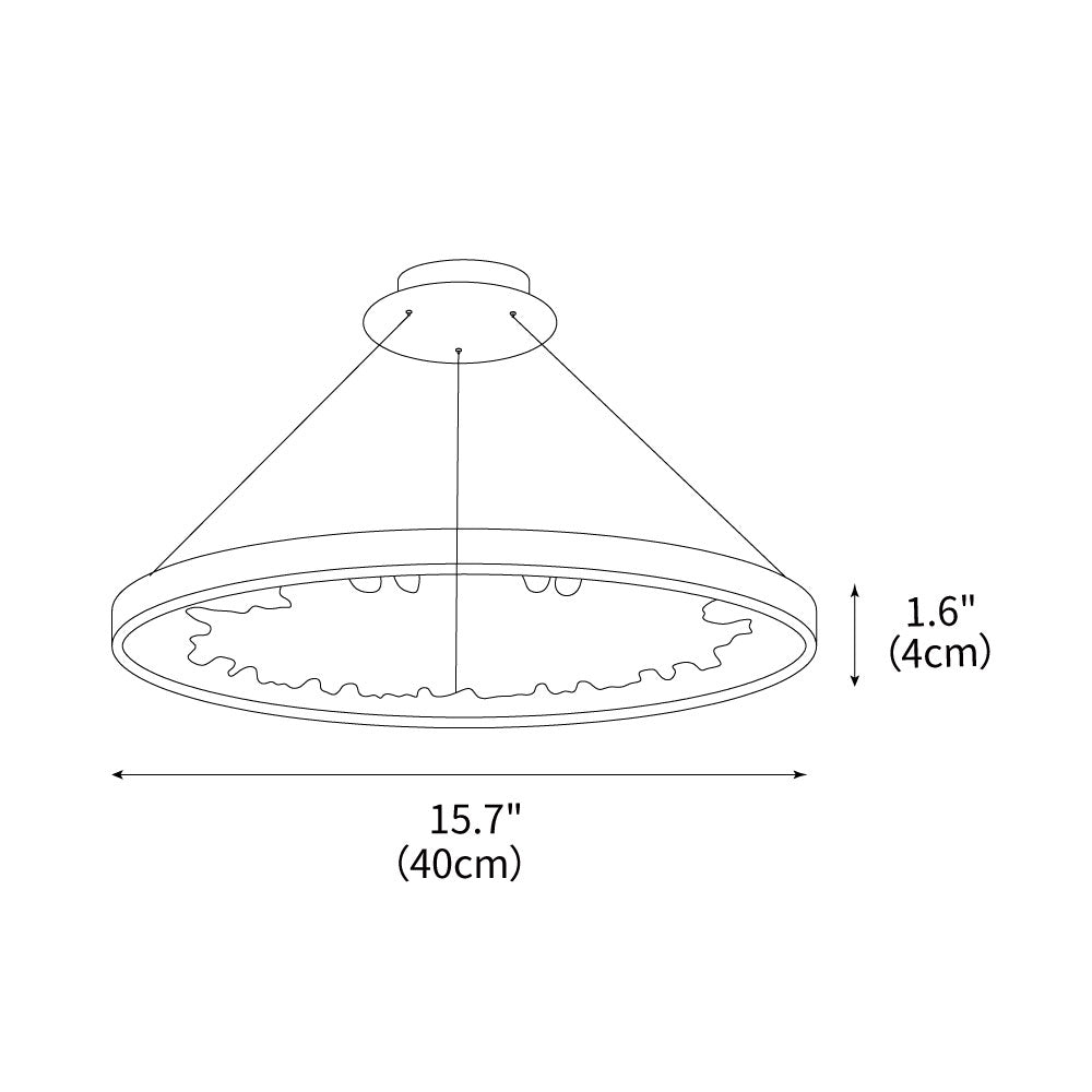 Luxury Circle Crystal Chandelier