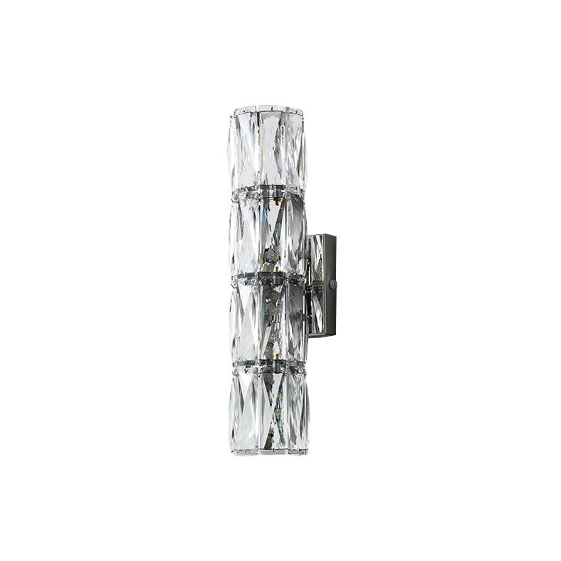 Luxury Crystal Column LED Wall Lamp
