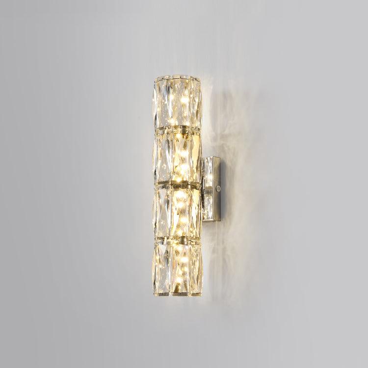 Luxury Crystal Column LED Wall Lamp