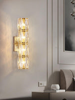 Luxury Crystal Column LED Wall Lamp