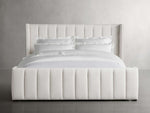 Wyller Channel-Stitched Bed with High Footboard