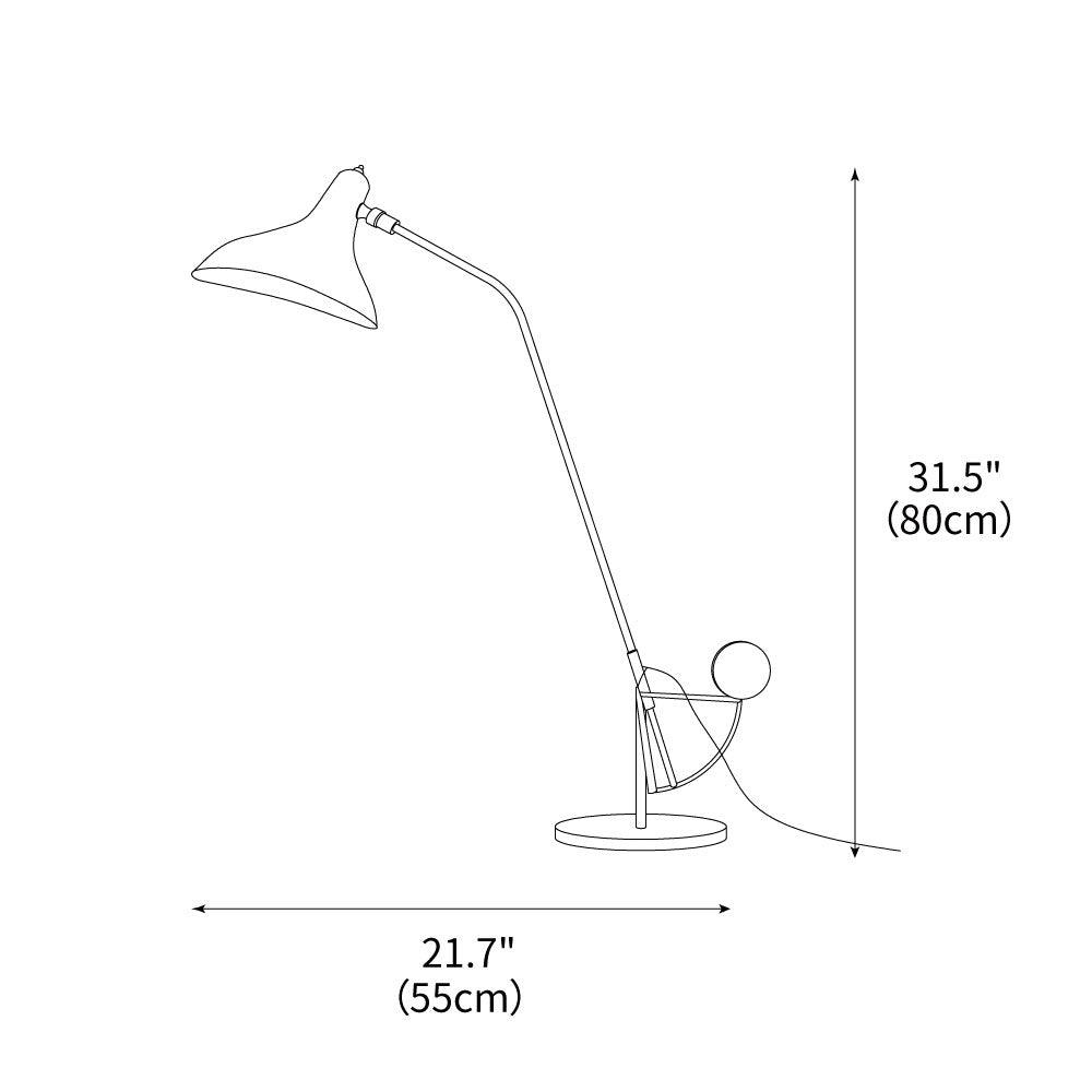 Mantis Arm Table Lamp 21.7"