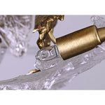 Maple Leaf Brass Chandelier