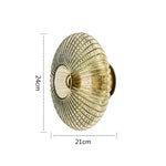 Glass Ripple LED Wall Lamps for Indoor Home Decoration