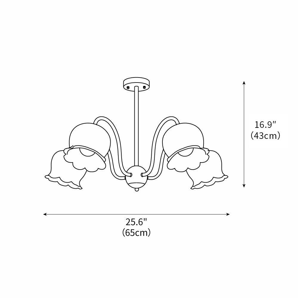Matcha Resin Flower Chandelier