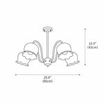 Matcha Resin Flower Chandelier