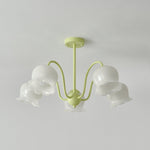 Matcha Resin Flower Chandelier