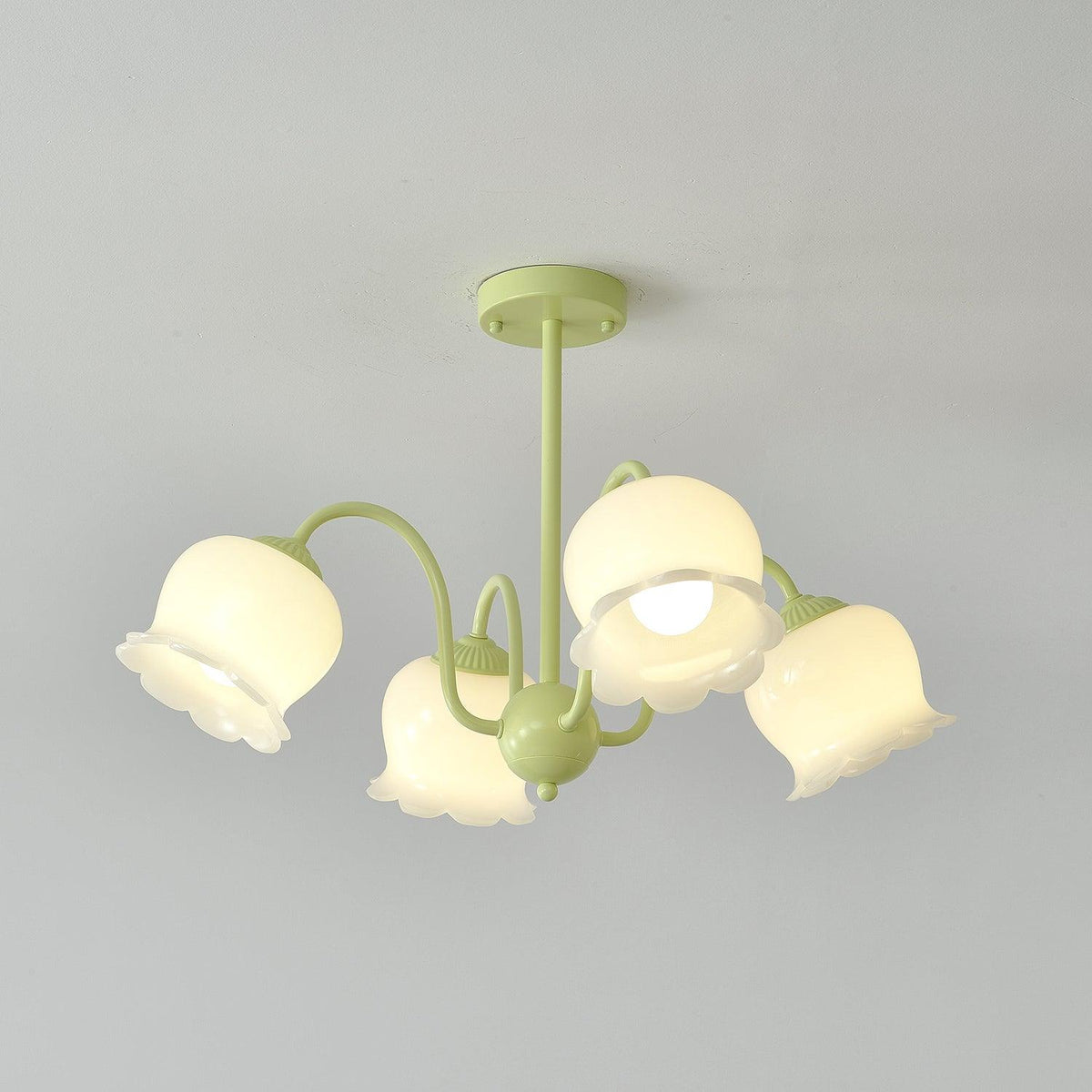 Matcha Resin Flower Chandelier