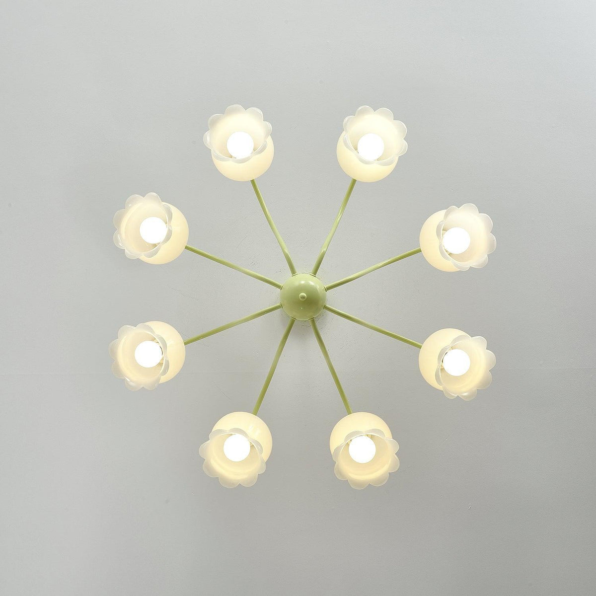 Matcha Resin Flower Chandelier