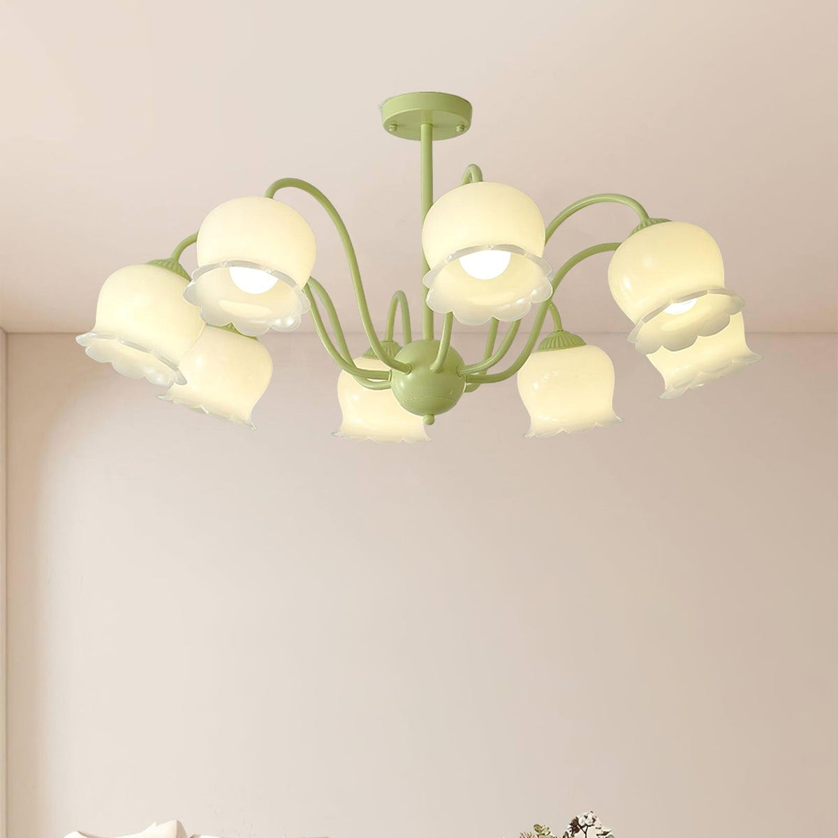 Matcha Resin Flower Chandelier