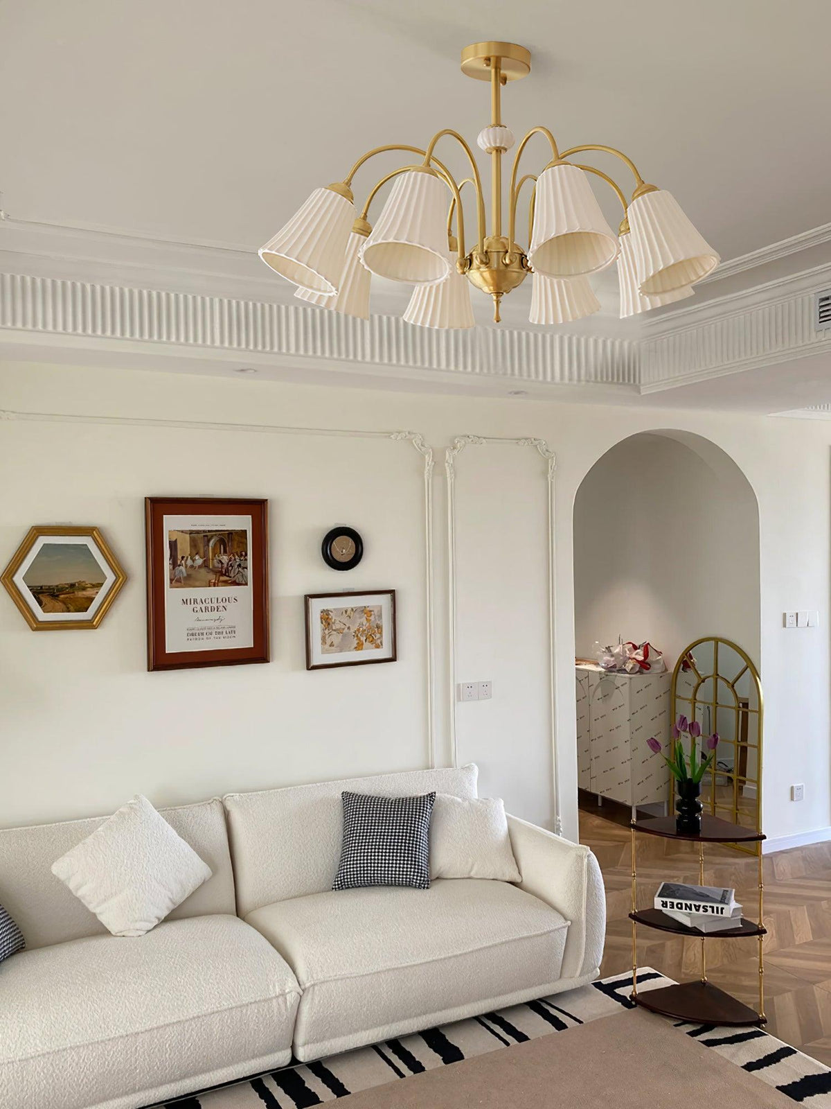 Medieval Ceramic Trumpet Chandelier