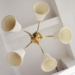 Medieval Ceramic Trumpet Chandelier