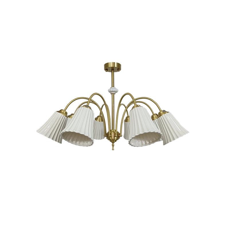 Medieval Ceramic Trumpet Chandelier