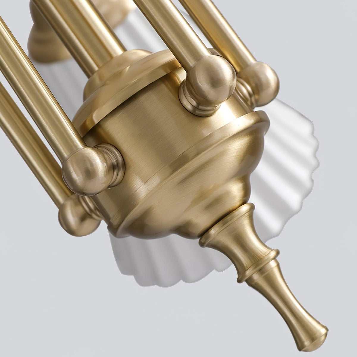 Medieval Ceramic Trumpet Chandelier