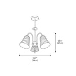 Medieval Ceramic Trumpet Chandelier