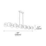 Mercury Line Chandelier